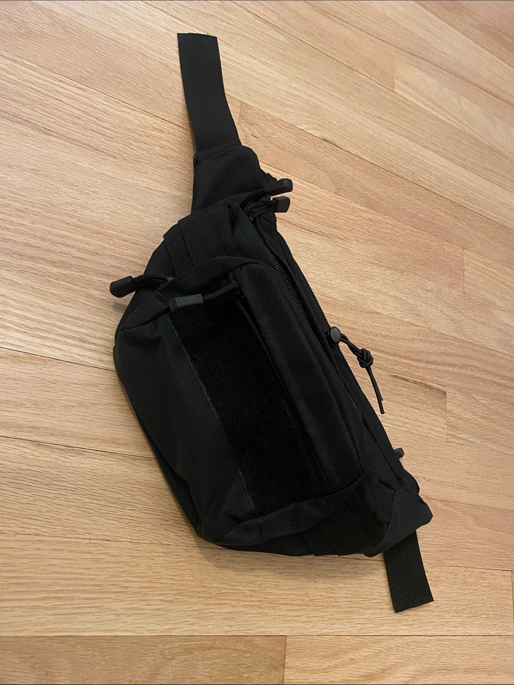 Black Men's Sling Waist Bag
